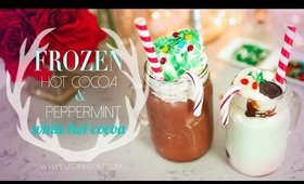 Delicious Frozen Hot Chocolate & Peppermint White Hot Cocoa | ANNEORSHINE