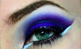 Dark Blue + Purple Smokey Eye