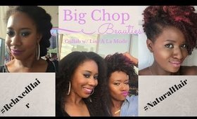 Big Chop Beauties Collab w. Lisa a la Mode | Big Chop Hair Clip Ins for Relaxed and Natural Hair