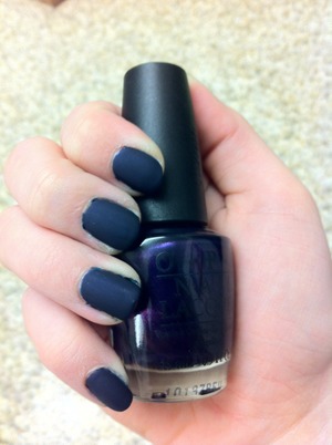 OPI Russian Navy & Essie Matte About You over. (no flash)