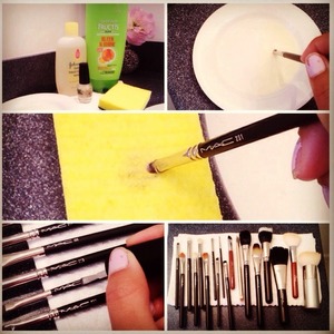 How to clean your makeup brushes!!