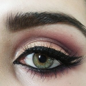 I used Sugarpill eyeshadow in love + to warm up the crease colour :)