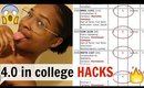 10 HACKS to getting a 4.0 in College!