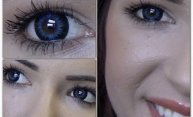 Bella Blue circle lenses & GIVEAWAY ft. Pinky Paradise