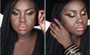 The Black Femme Fatale: Graphic Eye Look with Peachy Nude Lips