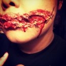 Halloween- cut open mouth