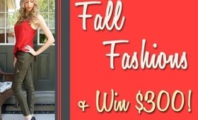 Fall Style Lookbook & WIN a $300 Shopping Spree!!