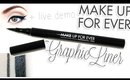 Review & Swatches: MAKE UP FOR EVER Graphic Liner | Live Demo!