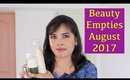 Beauty Empties For August 2017