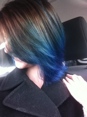 When my hair was blue. <3 