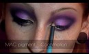 Glossy plum Wet look. Editorial make-up