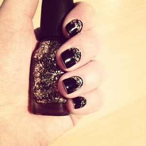 OPI Lincoln Park After Dark paired with Sephora's The Golden Age