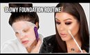 Glowy Full Coverage Foundation Routine | TONS of tips and tricks |
