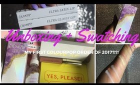 UNBOX MY LATEST COLOURPOP HAUL WITH ME!!! #YesPlease #ILuvSarahII #CrushedCrystals | #KaysWays