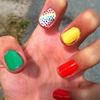 Rainbow nails