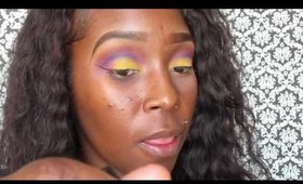 Tropical island like makeup tutorial