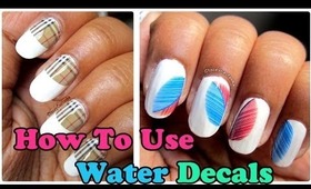 How to use nail art water decals | Kkcenterhk