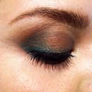 emerald greens and brows 