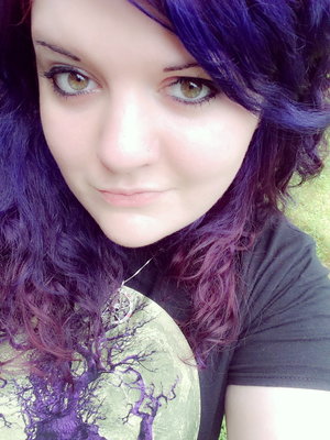 Dyed my hair purple around Halloween 