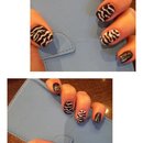 Zebra nails, made by me!!!