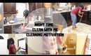 NIGHT TIME CLEAN WITH ME//CLEANING MOTIVATION//NO TALKING