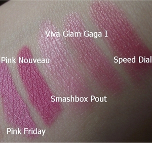 Some pink lipsticks I lurve