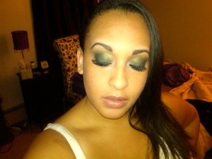 Colorful smokey eye for a night out on the town or for the holiday season