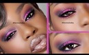 #MakeupTutorial Pink #Glitter #SmokeyEye #Nudelips