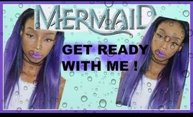 Get Ready With Me My Purple Blue Hair ! LavantGardeHair Mermaid collection  🌈💜