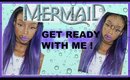 Get Ready With Me My Purple Blue Hair ! LavantGardeHair Mermaid collection  🌈💜