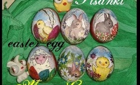 Easter eggs and acrylic paint pisanki farbkami malowane