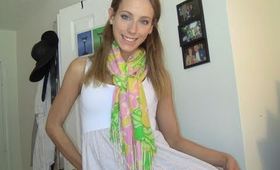 OOTD: Casual School Day + Floral Scarf