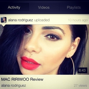 Hey loves just uploaded on my YT channel a Rihanna inspired makeup tutorial using Mac lipstick RiriWoo check it out:youtube.com/AlanaRodriguez 