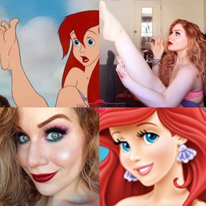 QUICK! A FISH JUST FLOPPED OUT OF WATER!! Oh, no worries, it just gave me the royal boot, sheesh. 
http://theyeballqueen.blogspot.com/2016/08/disneys-princess-ariel-inspired.html