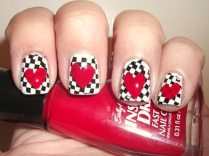 Definitely could've used a second coat on the hearts. :-/