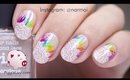 Rainbow lace bridal style nail art tutorial
