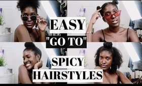 Easy & Sassy "go to" hairstyles for natural hair // janet nimundele