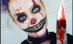 KILLER CLOWN TRANSFORMATION FACE PAINT / HALLOWEEN MAKEUP 2016