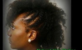 Natural Hair-Bantu Out Frohawk with a Twist!!!!