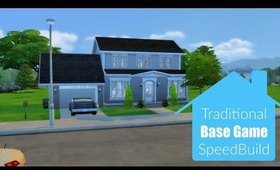 The Sims 4 Traditional Base Game Home Speed Build
