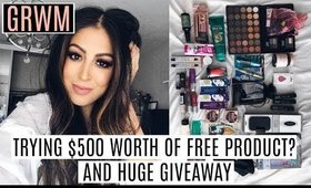 GRWM & HUGE BACK TO SCHOOL BEAUTY GIVEAWAY