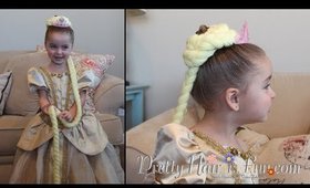 Rapunzel Halloween Hairstyle {Toddler Hairstyle}