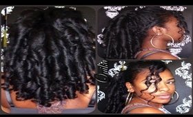 HAIR TUTORIAL | Banana Clip Flexi Rod Mohawk (Heatless)