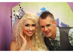 Traci Hines & myself...she is one beautiful and glittery mermaid!