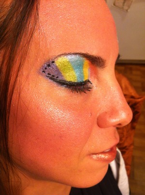 My raimbow make-up,,the model is my daugther,,hope you all like it