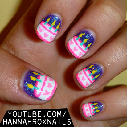 Birthday Cake Nails | Hannah L.'s (hannahroxit) Photo | Beautylish