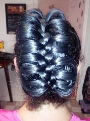 A quick cage braid I threw together for a friend.