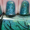 Mermaid nails with Cult Nails and Sinful glitters.