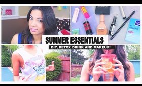 Summer Time! DIY Recycle Old T Shirt, Detox Drink + Make Up Essentials!