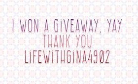 I won a Giveaway | Thank you LifeWithGina4902 | PrettyThingsRock